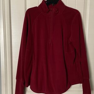 St. John's Bay Red Quarter-Zip Sweatshirt